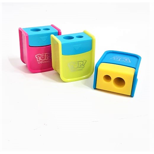 

RAUTAN PENSIL PENCIL SHARPENER 2 HOLE SERUTAN ANAK 2 LUBANG R003 DELI