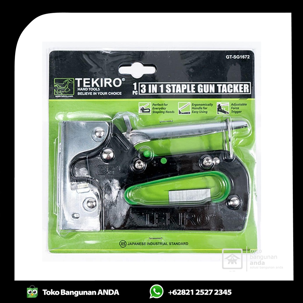 

STAPLES GUN TACKER TEKIRO 3 IN 1