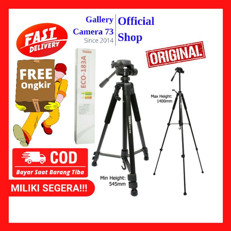 tripod takara eco 183a tripod hp tripod kamera tripod takara original tripod takara asli