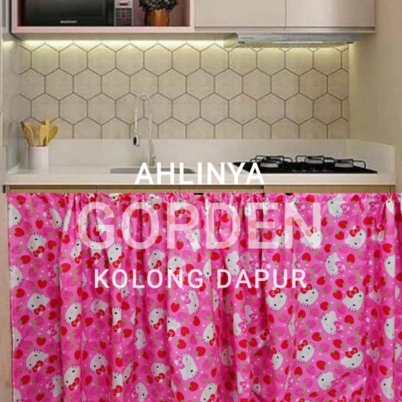 Gorden Kolong Dapur Karakter/Hello Kitty/Bisa Custom