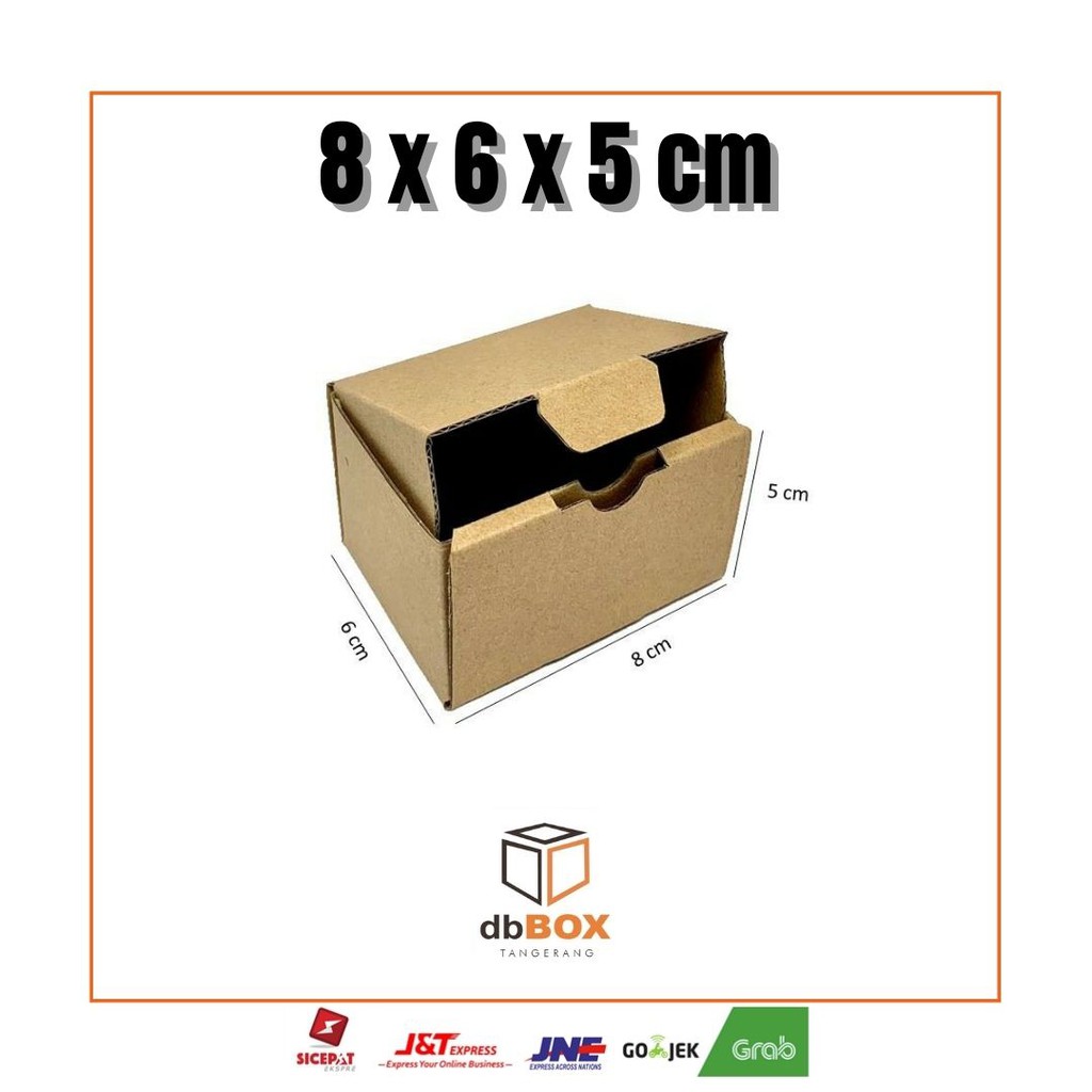 

Kardus 8x6x5 cm | Box Die Cut dan Easy Usage | Box Kue Tart | Box Aksesoris | Box Snack