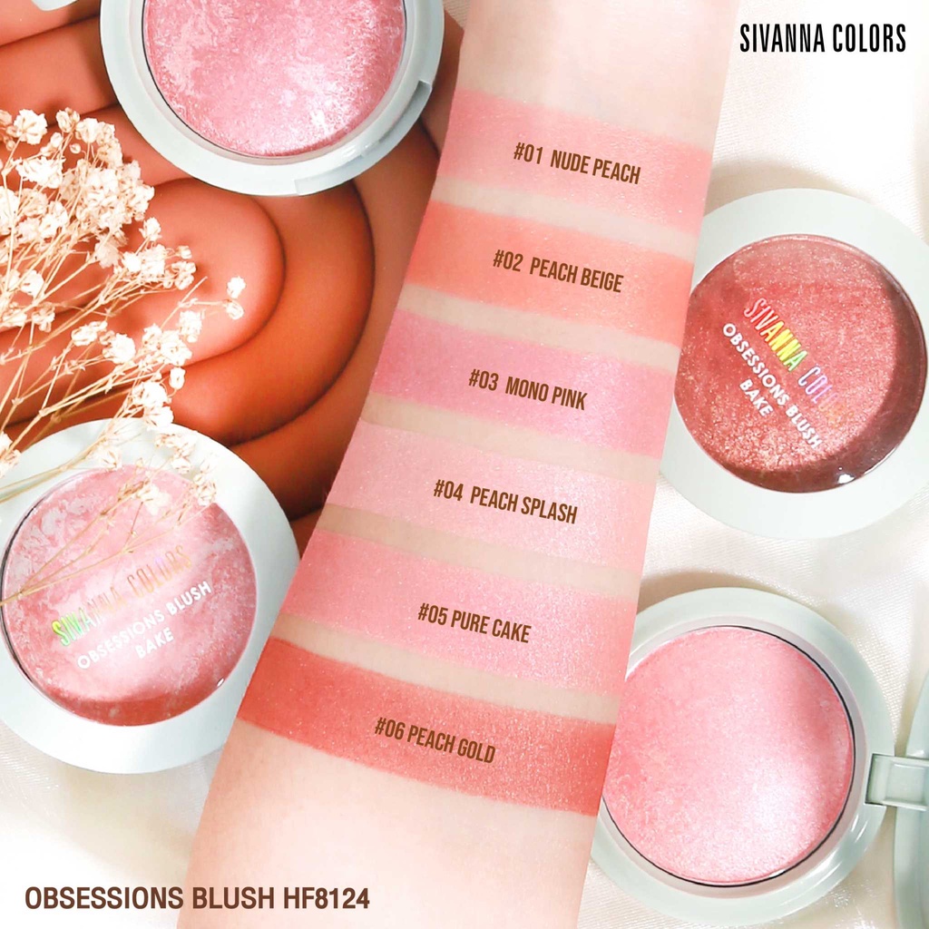 Sivanna Colors Pine Cones Velvet Blush HF653 / OBSESSIONS BLUSH BAKE HF8124 / KOSMETIK / MAKEUP / BLUSH