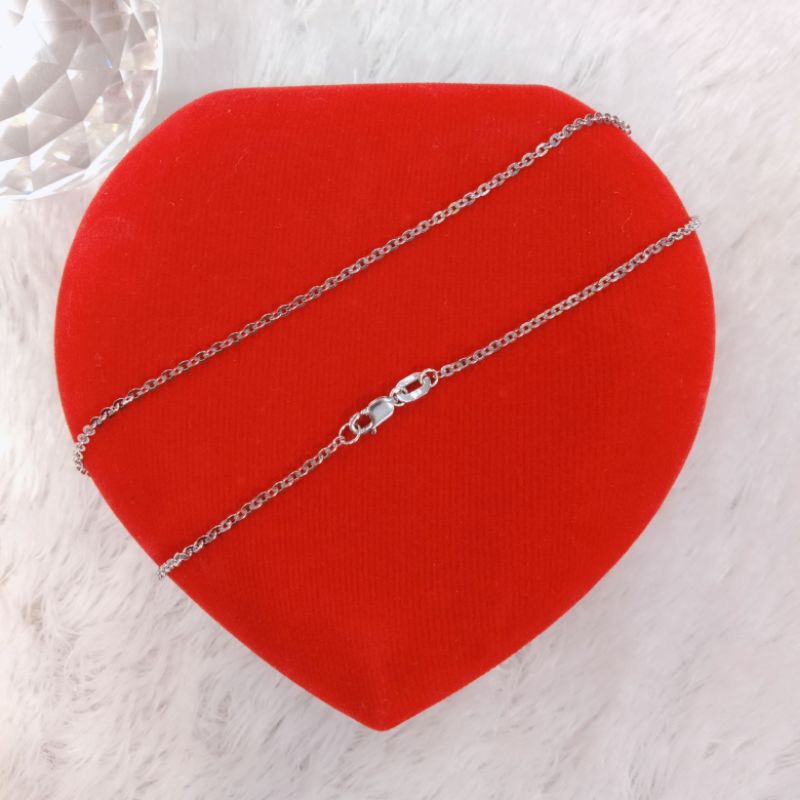 kalung anak holo, emas putih kadar 420(9k)