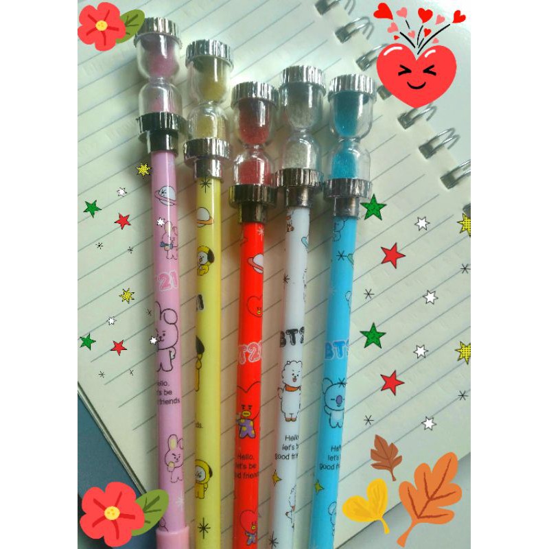 

Pulpen Gel BTS Jam Pasir/ Pena Gel BTS