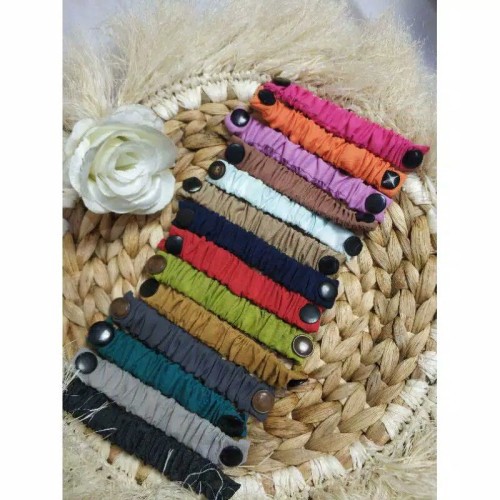 KONEKTOR MASKER HIJAB / PIN HIJAB  (KANCING BESAR) POLOS Pengait Masker