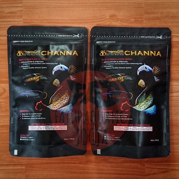 Pakan Ikan Pelet 88 Premium CHANNA All Color Auranti Bleheri Asiatica
