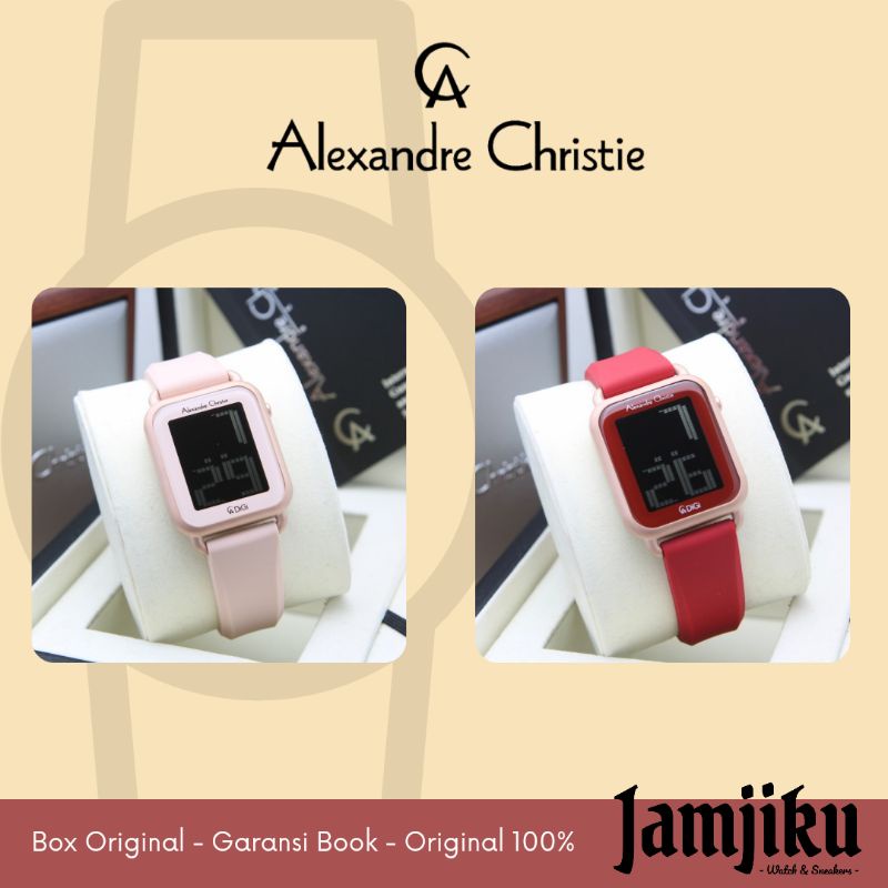Alexandre Christie Wanita 9332 Original Jam Tangan AC Wanita Digital / Alexander Cristie