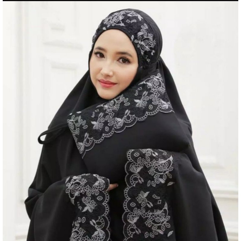 MUKENA SYAHBANI KATUN MIKRO HITAM