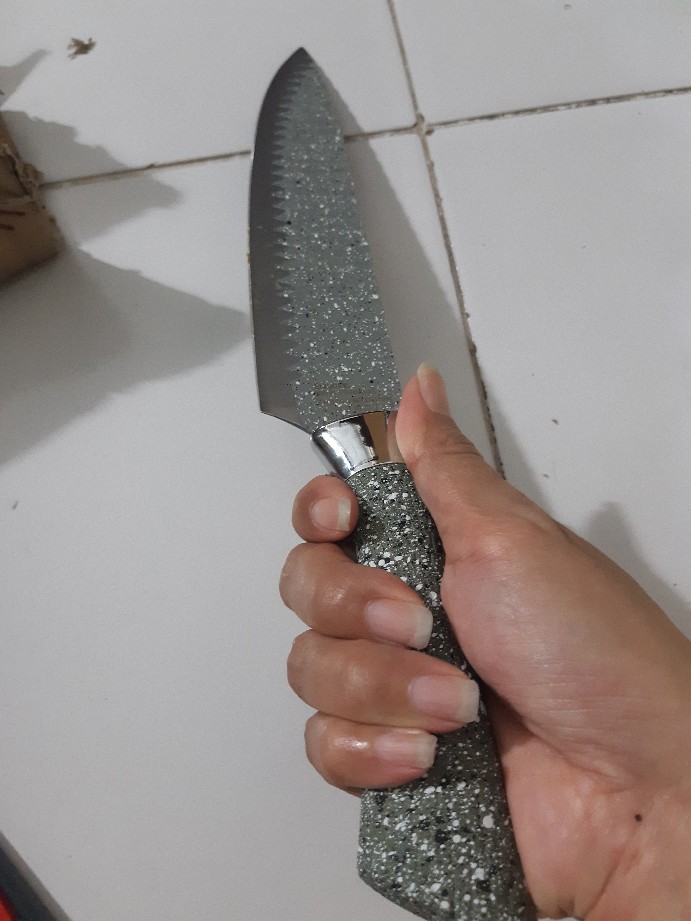 Pisau Dapur Potong Daging Super Tajam Premium Knife Morena Granit Serbaguna