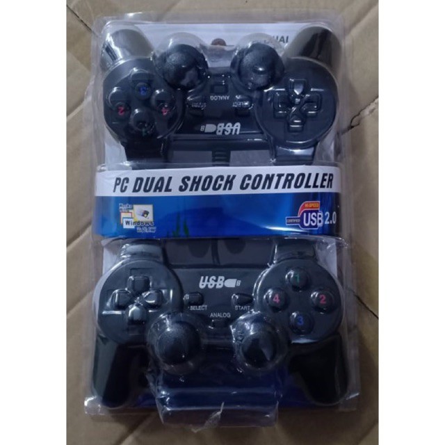 Game pad double hitam Stik pc double hitam stik pc getar kwalitas super