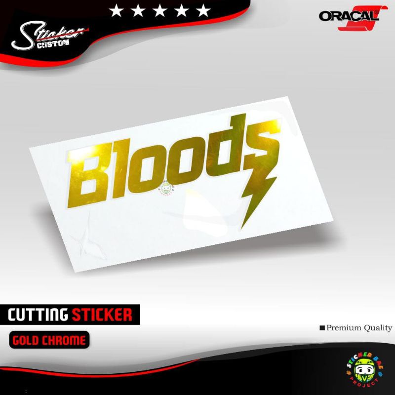 Sticker bloods stiker motor cutting sticker blods stiker distro