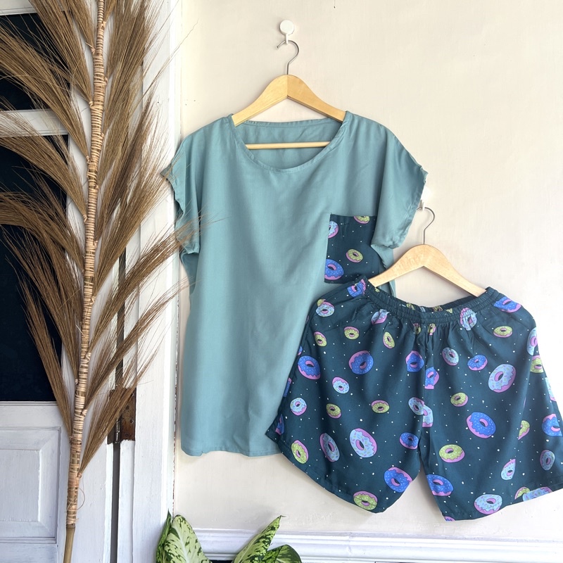 (rayon premium)/ homewear / Piyama dewasa / Baju tidur rayon / babydoll rayon / piyama rayon / set piyama motif / daster rayon / daster / kemeja rayon / set kemeja/ piyama murah/ daster murah-9