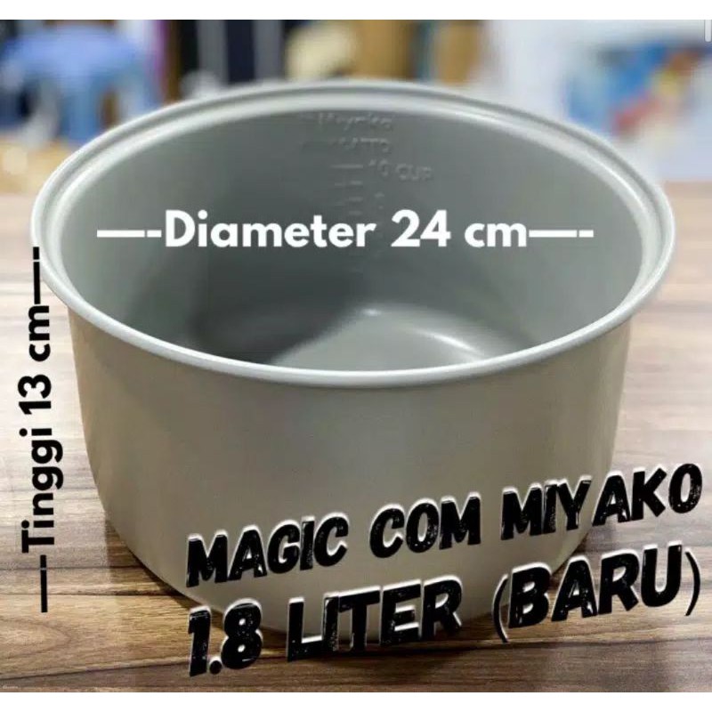 panci magic com miyako 1,8liter