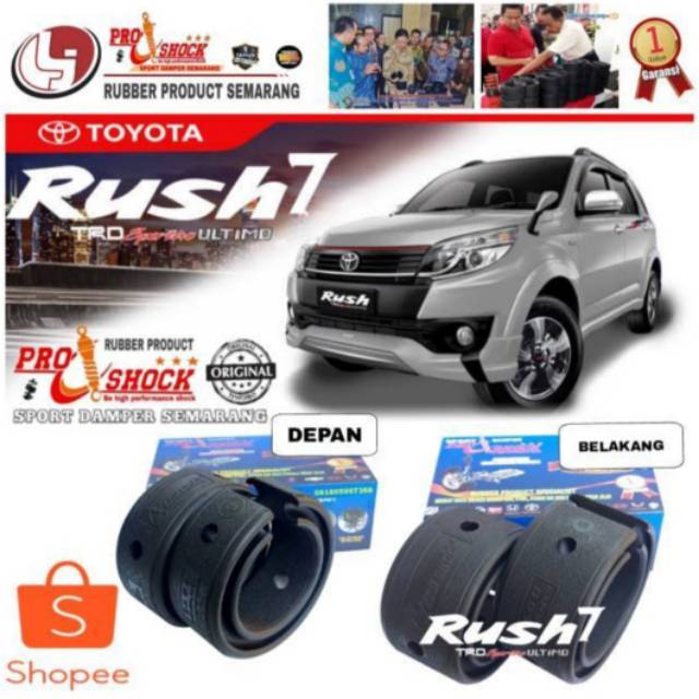Dumper Shock RUSH ULTIMO Sepaket Per depan dan Belakang Bergaransi 2 Tahun