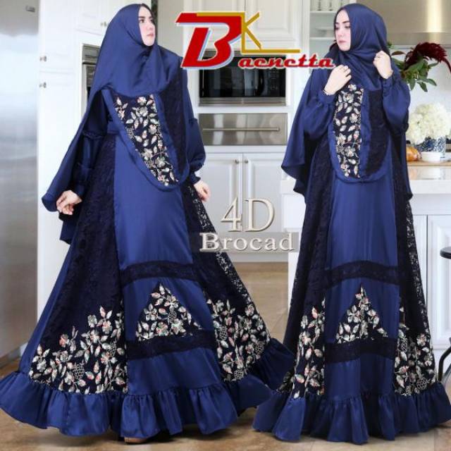 Salee Gamis Syari 4D Brokat By Baenetta
