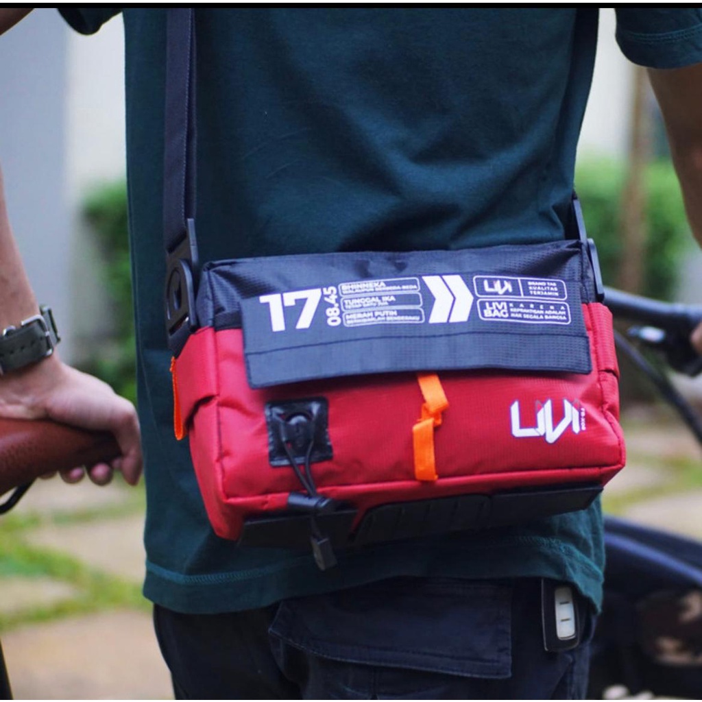 Tas Sepeda depan Front Block FrontBlock Livi FBX Element bisa di bawa selempang-2