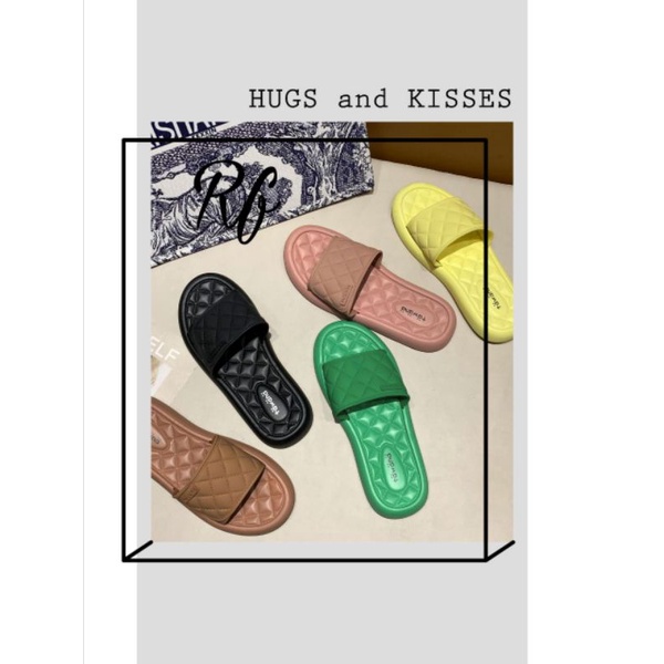 Sandal Slop New Kotak Tawana Ori Import High Quality RF