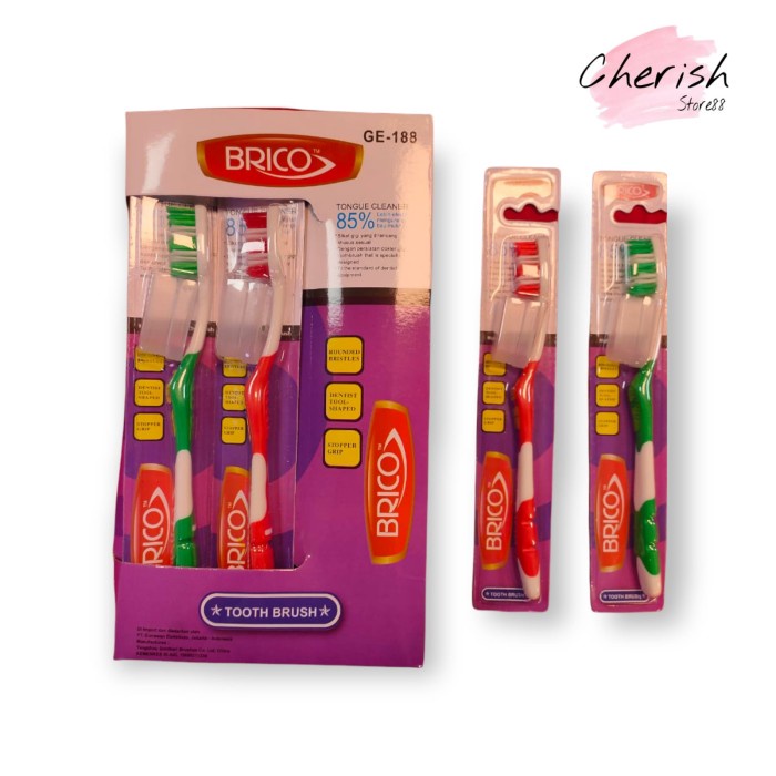 Sikat Gigi BRICO GE194 Toothbrush Tongue Cleanser