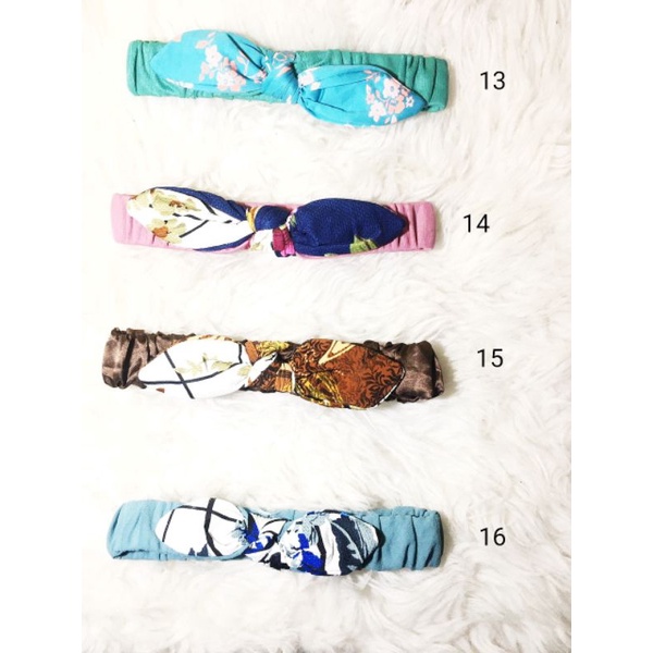 HB02 Headband Bandana Biasa Simpul Motif 22x3cm