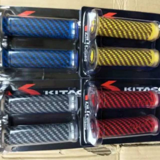 handgrip  motor hanfat motor transparan universal motif karbon kitaco
