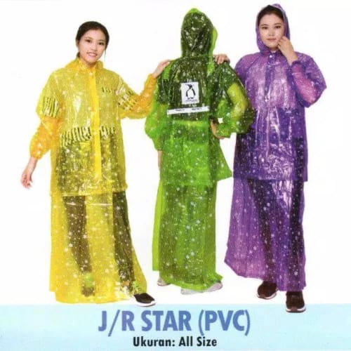 Jas Hujan Rok Star Penguins Jas Hujan Rok Polkadot Jas Hujan Rok PVC Jas Hujan Rok Tebal