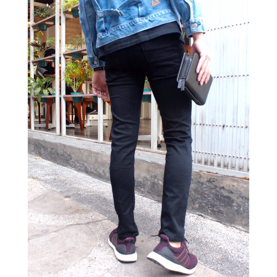 Celana Jeans Pria Pensil Skinny Ukuran Besar 27 - 38 bahan sofjeans halus lembut