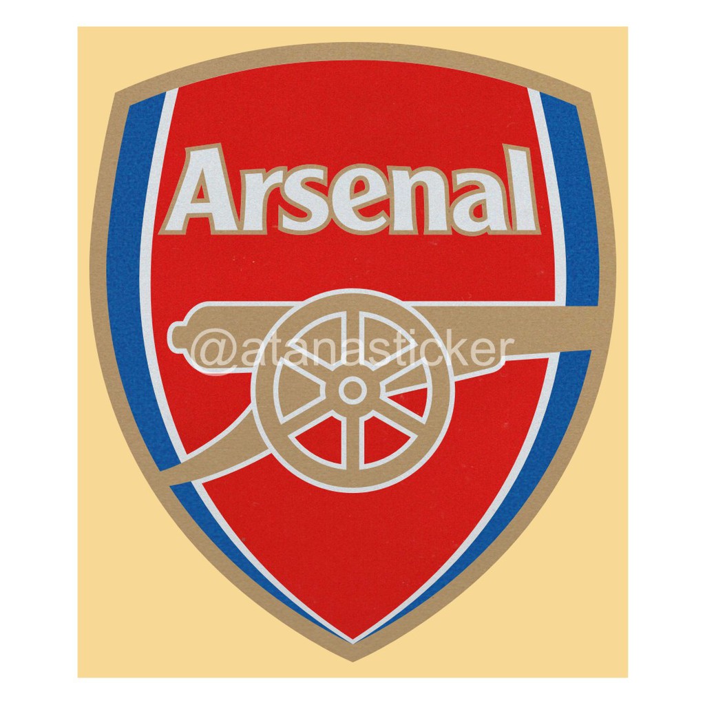 Sticker Cutting Logo Arsenal FC 7x8,5cm