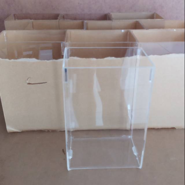 

Paket Tempat Pensil Akrilik 5pcs uk. 5x5x10