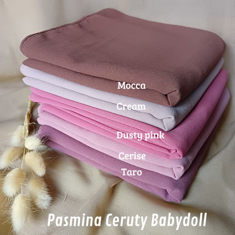 Pasmina Ceruty Babydoll/Pasmina Ceruty Termurah/Pasmina Ceruty Premium