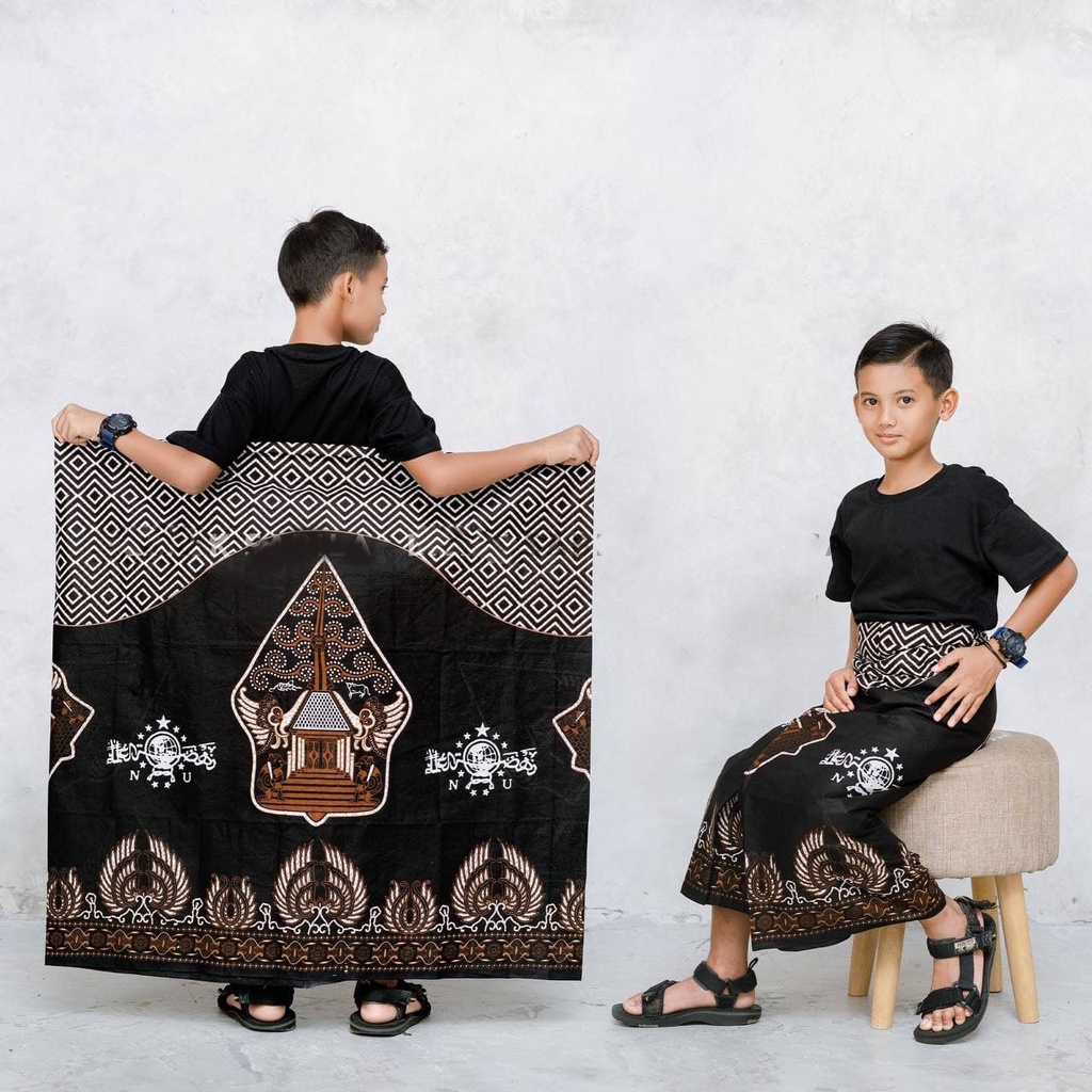 SARUNG ANAK - ANAK BATIK BISA COD | SARUNG BATIK , BECAK, VESPA, WAYANG, ONTEL