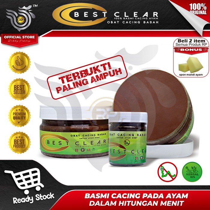 [[BISA COD]] ORIGINAL OBAT CACING AYAM BEST CLEAR PALING AMPUH - 180 gr
