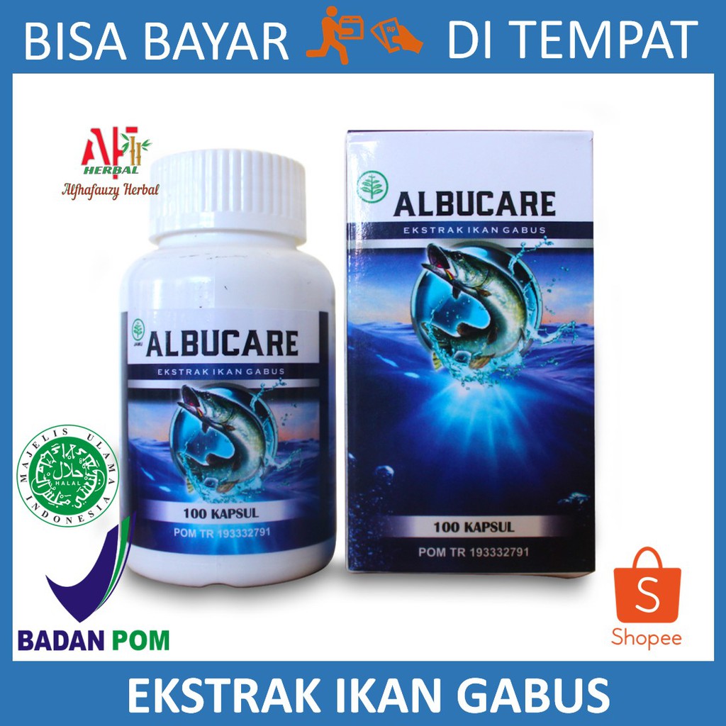 Albucare Ekstrak Ikan Gabus Herbal Asli 100% Original KEMASAN BARU Dari Albumin