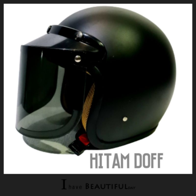 Helm bogo full leher pria wanita dengan +4,varian kaca