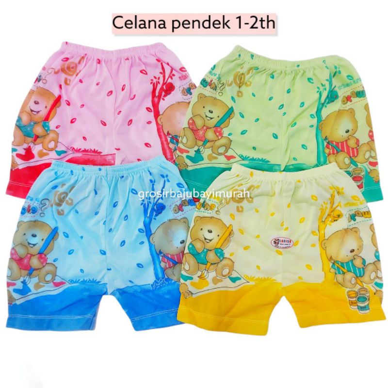 3 PCS celana pendek bayi 1-2th katun LARISA