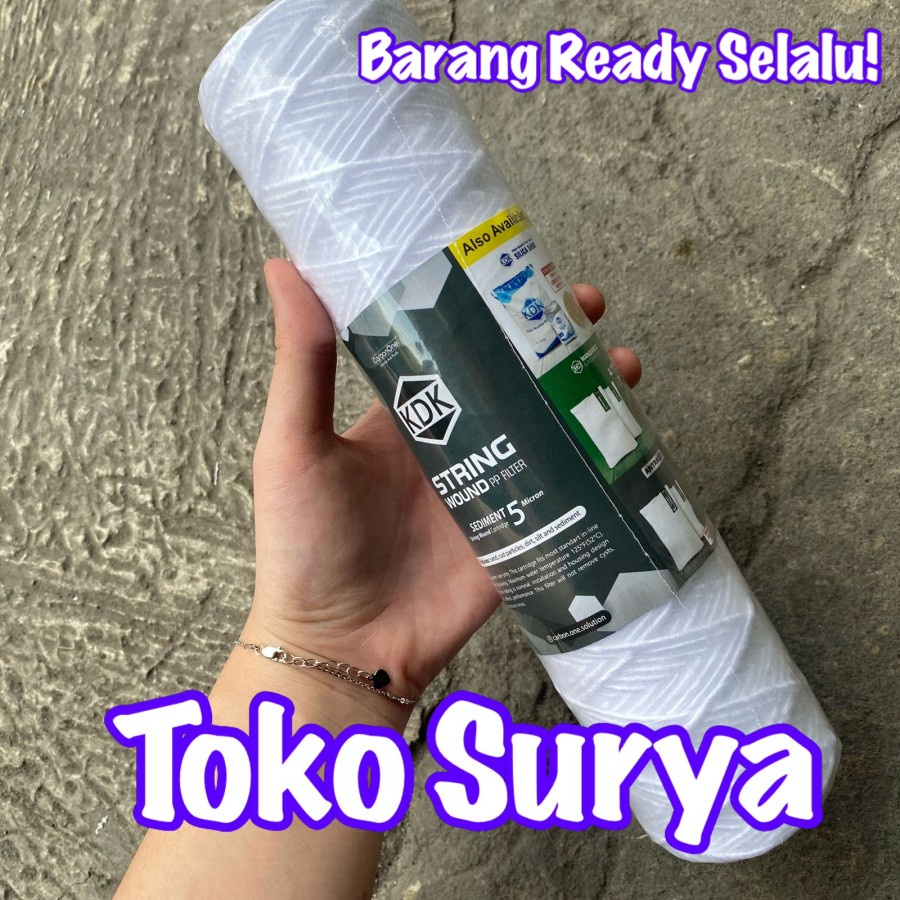 PENJERNIH AIR FILTER BENANG 5 MICRON ISI FILTER BENANG CARTRIDGE FILTER 10" KDK cartridge filter air