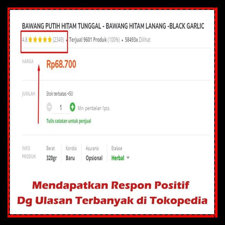 

BAWANG PUTIH HITAM TUNGGAL - BAWANG HITAM LANANG -BLACK GARLIC TERLARIS