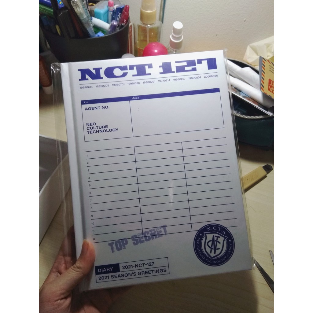 NCT 127 Hard Cover Diary