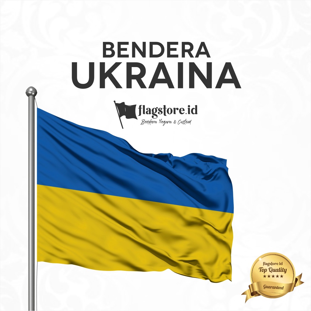 Flagstore.id -  BENDERA NEGARA UKRAINA UKRAINE