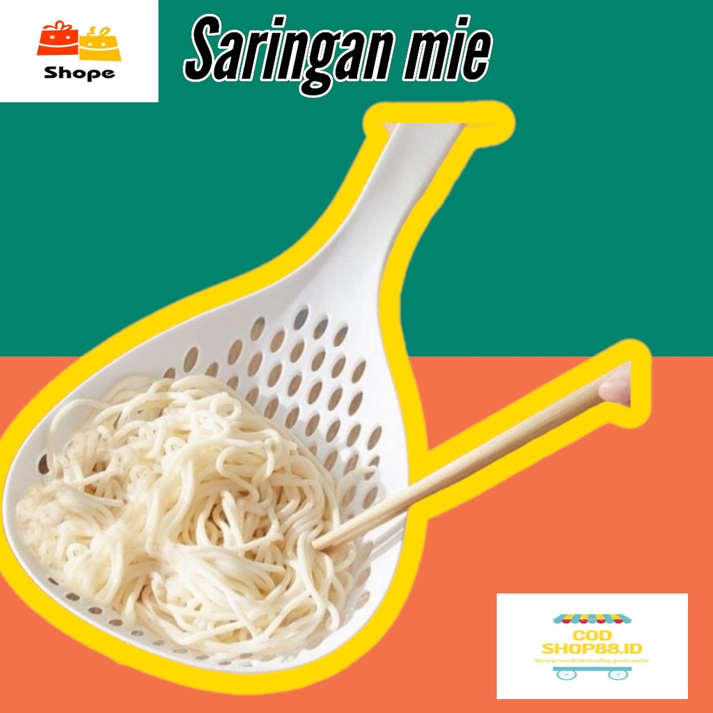 (COD)sendok mie//saringan mie sup mie tirisan rebusan sayuran daging//peratan masak dapur