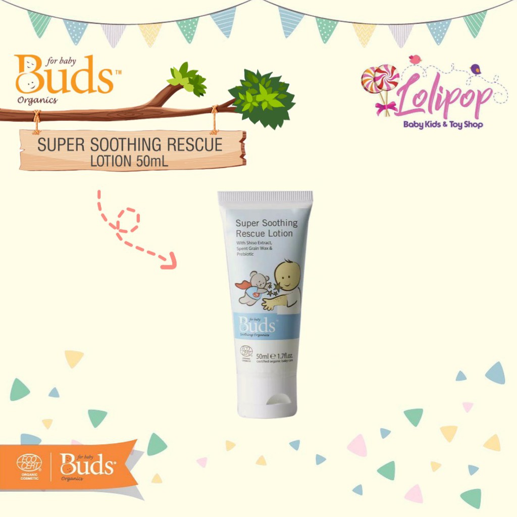 Buds Super Soothing Rescue Lotion 50ml (Lotion Eczema Organik)