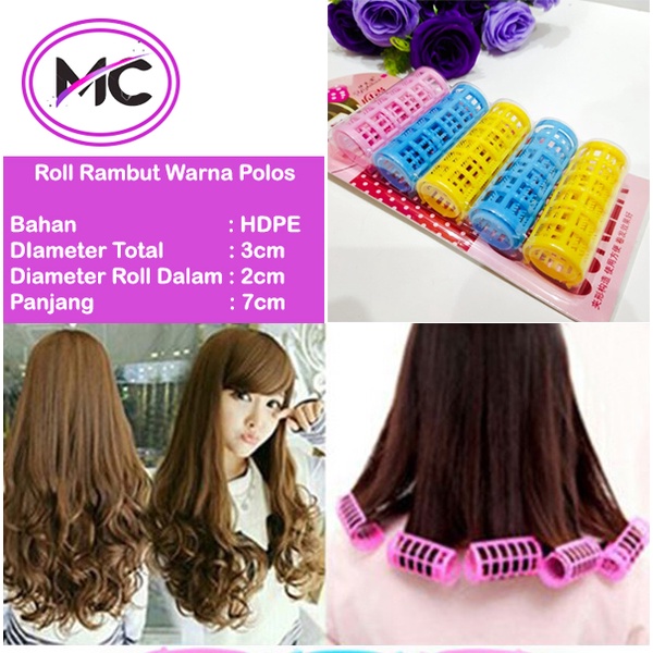 Roll Rambut Keriting Rol Halus Jepitan Penjepit Aksesoris Blow Catok Halus Poni Perlengkapan Salon