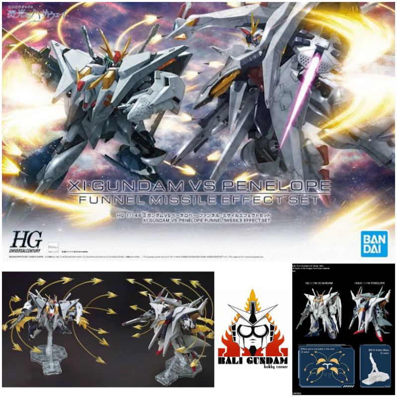 HG 1/144 RX-105 XI GUNDAM VS RX-104FF PENELOPE FUNNEL MISSILE EFFECT SET