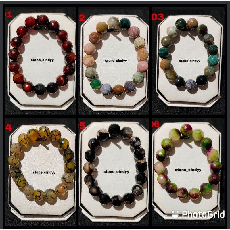 Gelang Batu Asli Kalimantan 12MM