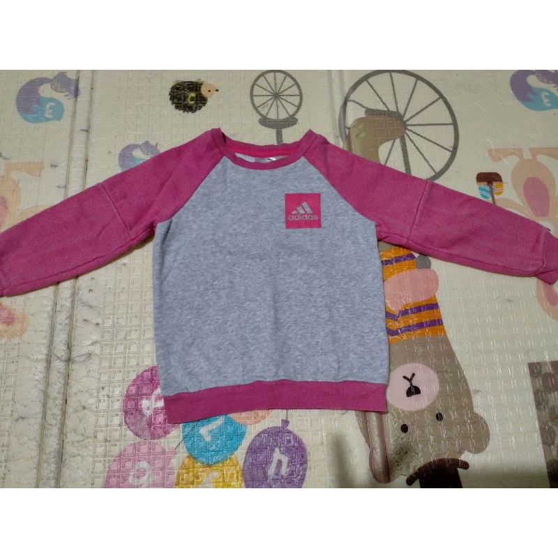 Preloved Sweater Adidas Kids Original Pink Grey Preloved Sweatshirt Adidas Baby Original