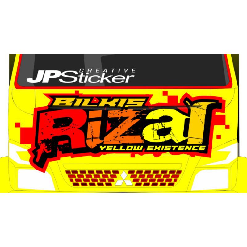 sticker mobil truck