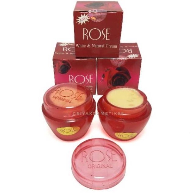 CREAM ROSE ORIGINAL POT TIMBUL Ecer