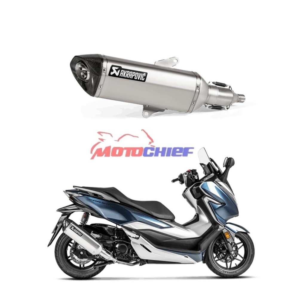 Jual Knalpot Akrapovic Honda Forza 250 / 300 2018 Slip on Titan 100%  Original Slovenia Indonesia|Shopee Indonesia