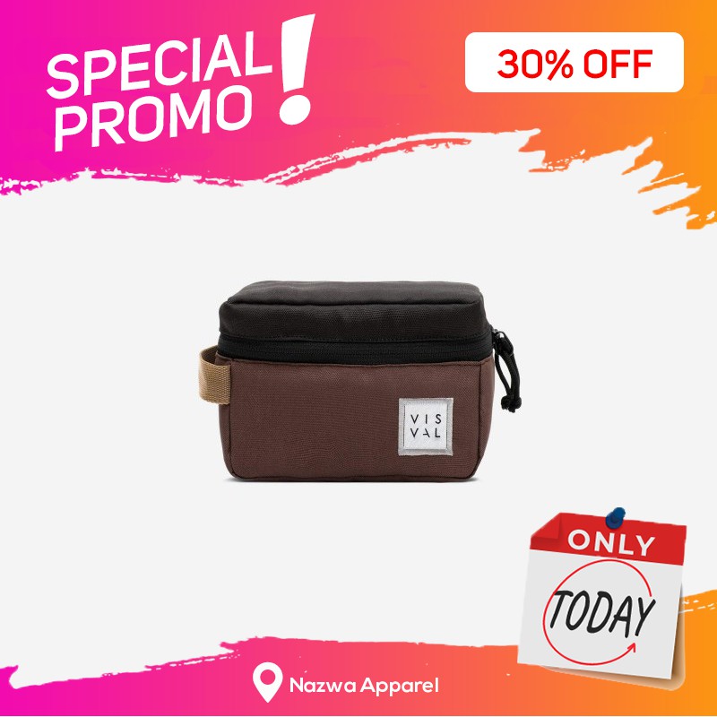 TAS KAMERA HAZEN CAMERA CUBE VISVAL BROWN X BLACK
