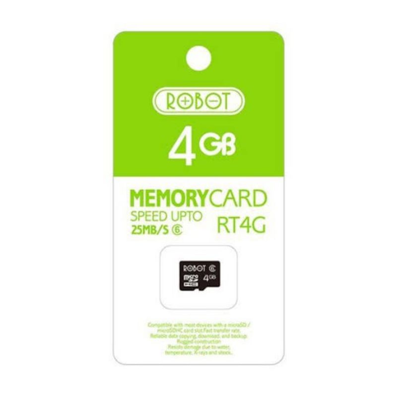 Memory Card Tf Card Micro SD Robot 4Gb, 8Gb, 16Gb, 32Gb