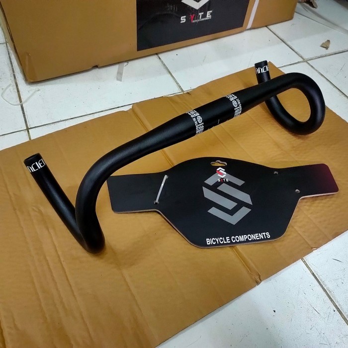 DROPBAR SYTE handlebar stang BALAP bulet hitam BEST SELLER